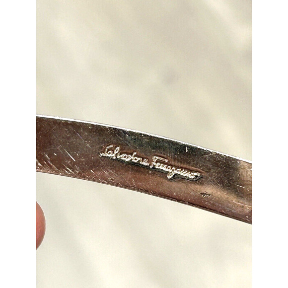 Vintage Salvatore Ferragamo Womens Size 29" Green Snakeskin Thin Strap Belt - Picture 6 of 15